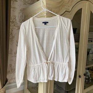 American Eagle Tie Front Top